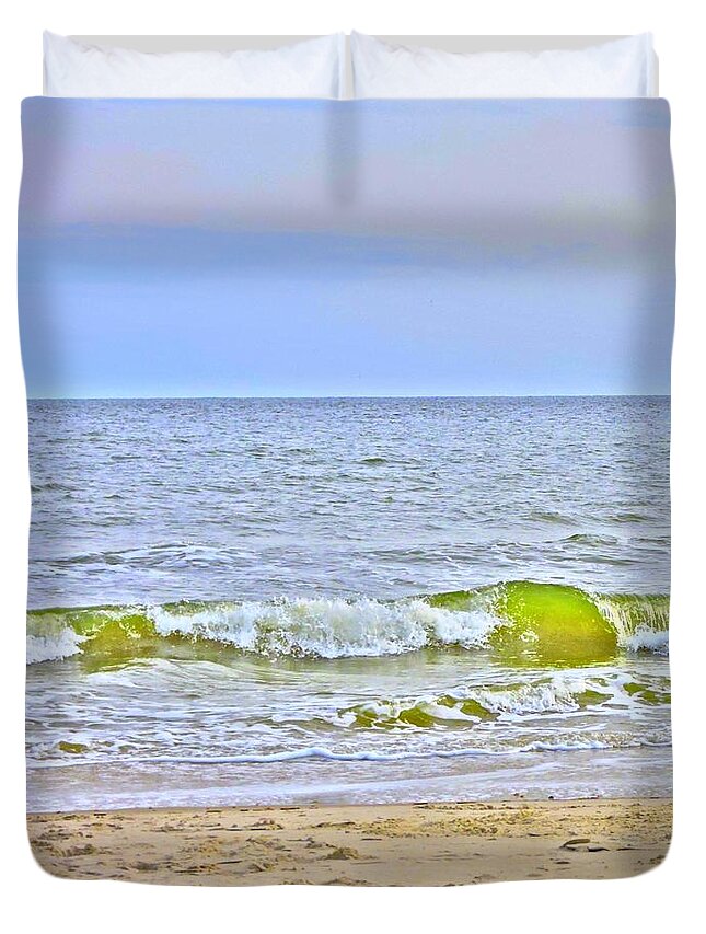 Art Duvet Cover featuring the photograph Wave I by Shelia Kempf