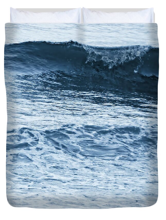 Waves Duvet Cover featuring the photograph waves III by HD Connelly