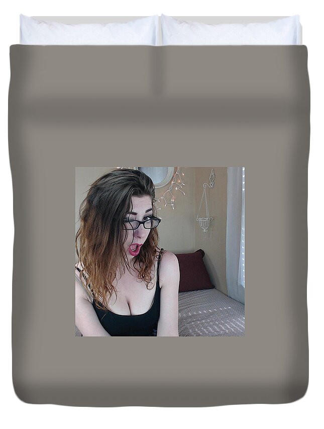 Beautiful Duvet Cover featuring the photograph Well Hello Gorgeous by Sammy Shayne
