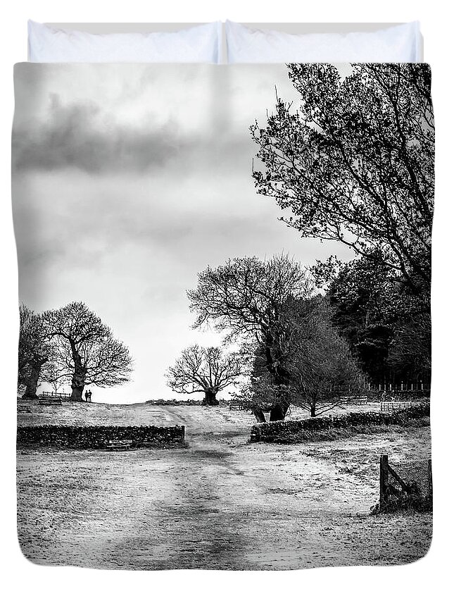 Park Duvet Cover featuring the photograph Well Trodden Path by Nick Bywater
