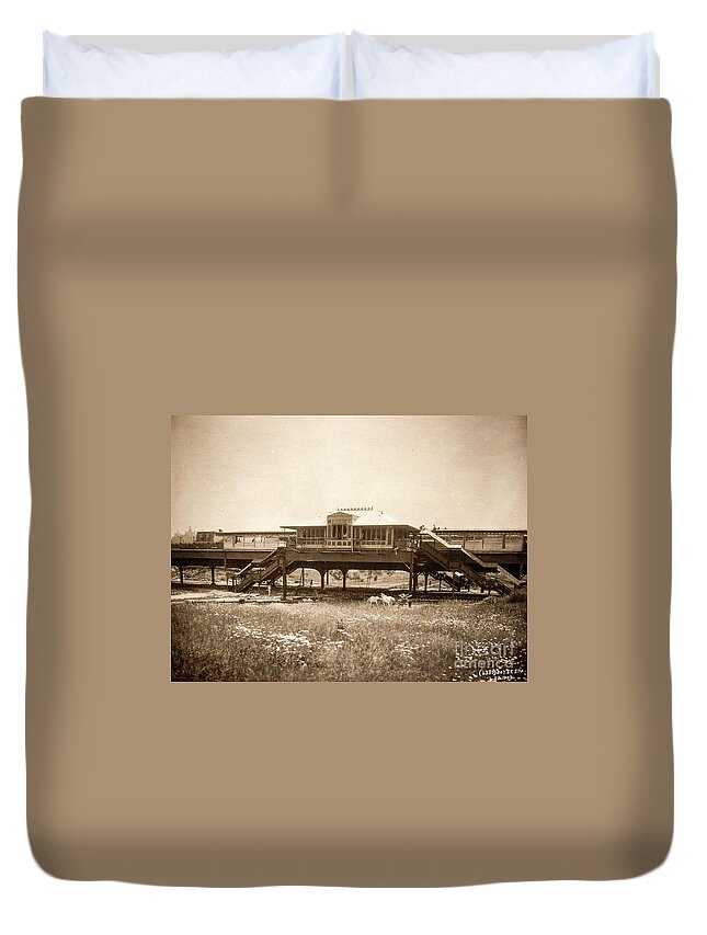 Irt Duvet Cover featuring the photograph West 207th Street, 1906 by Cole Thompson