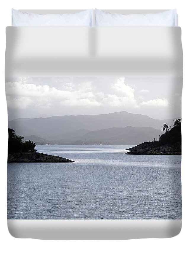 Norway Duvet Cover featuring the photograph West coast Norway 2 by Jolly Van der Velden