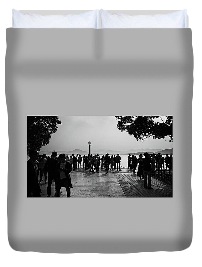 West Lake Duvet Cover featuring the photograph West Lake, Hangzhou by George Taylor