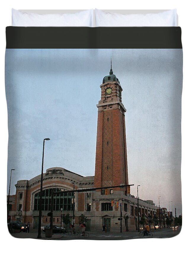 West Side Market Duvet Cover featuring the photograph West Side Market by Terri Harper