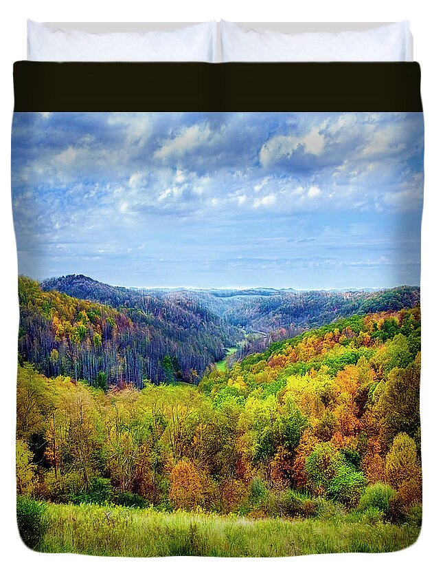 West Virginia Duvet Cover featuring the photograph West Virginia by Mark Allen