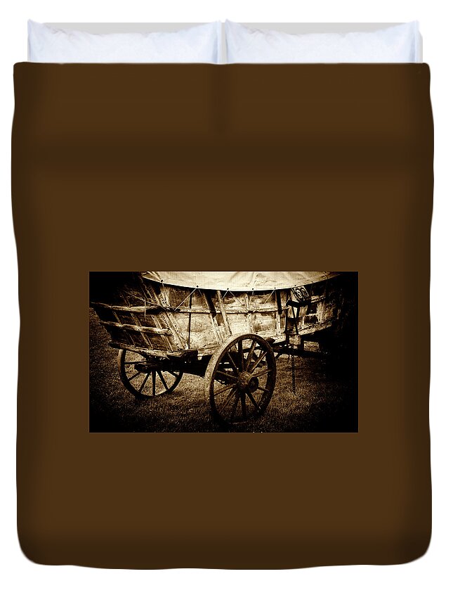 Conestoga Duvet Cover featuring the photograph Westward Ho by Paul W Faust - Impressions of Light
