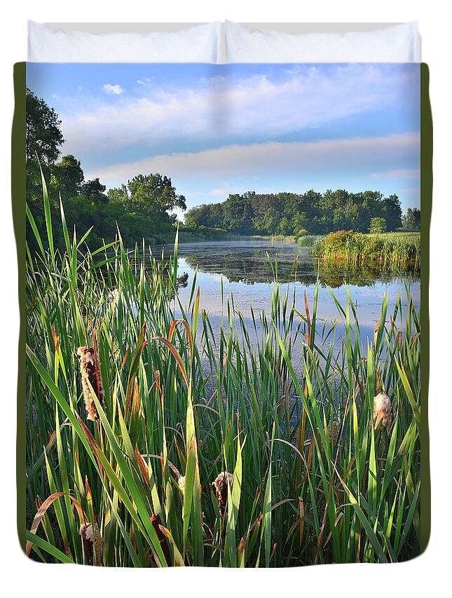 Volo Bog Natural Area Duvet Cover featuring the photograph Wetland along Sullivan Lake Road by Ray Mathis
