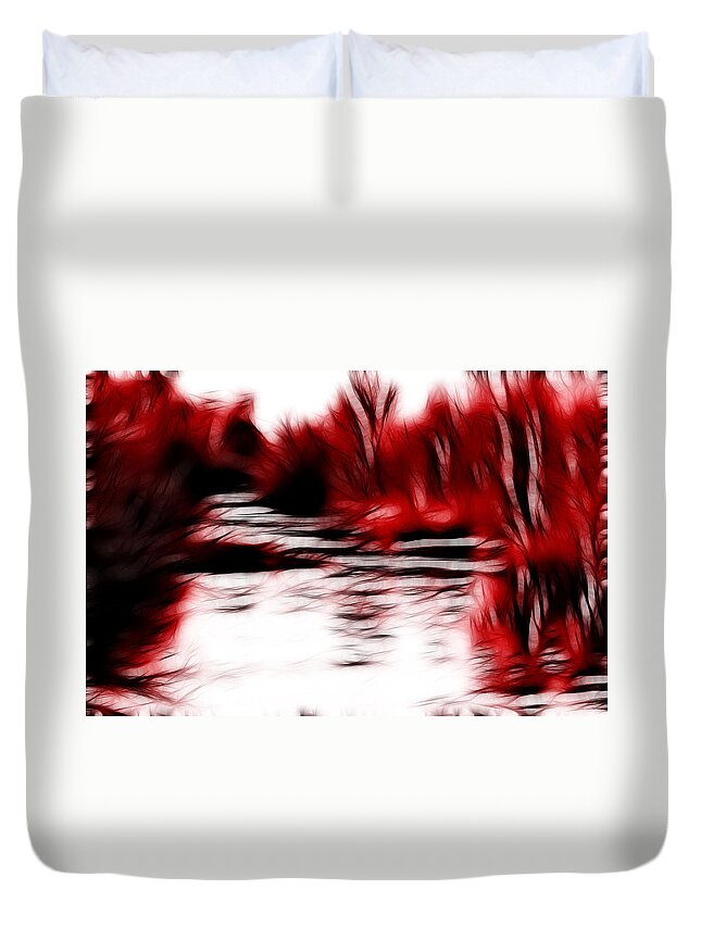 Water Duvet Cover featuring the photograph Wetland Heat by Lawrence Christopher