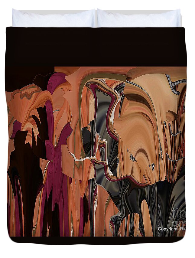 Abstract Duvet Cover featuring the photograph What Do you See #3 by Rick Rauzi