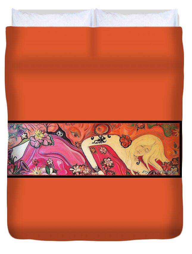 Dreams Duvet Cover featuring the painting What Dreams May Come by Tracy McDurmon