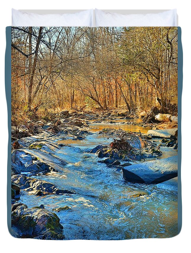 What Streams Are Made Of Duvet Cover featuring the photograph What Streams Are Made Of by Lisa Wooten