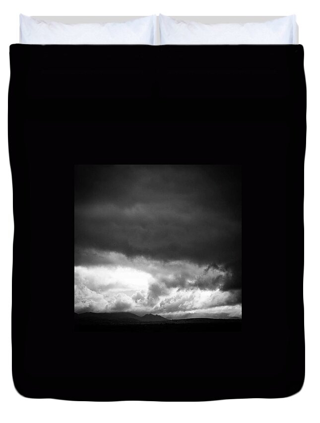  Duvet Cover featuring the photograph Where The Clouds Billow by Aleck Cartwright