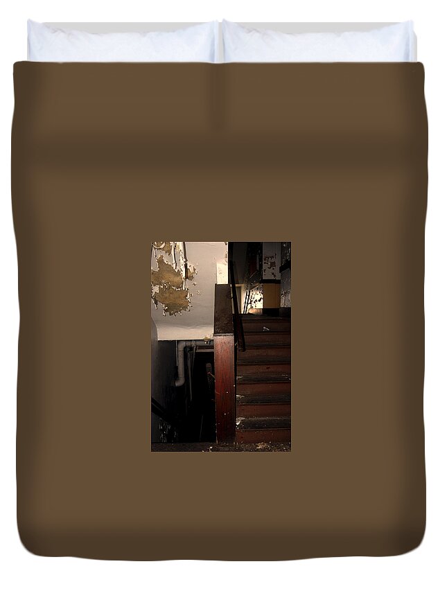  Duvet Cover featuring the photograph Which way? by Melissa Newcomb