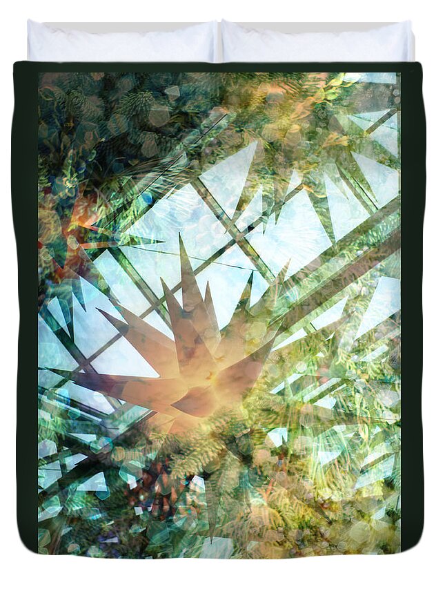 Christmas Duvet Cover featuring the photograph While Visions Of Sugar Plums Danced In Their Heads by Suzanne Powers