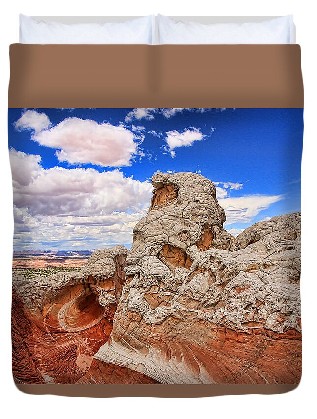 White Pocket Duvet Cover featuring the photograph White Pocket # 24 by Allen Beatty