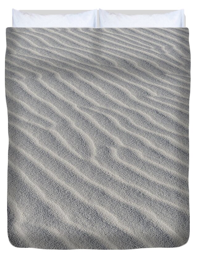 White Sand Duvet Cover featuring the photograph White Sand by Mark Harrington