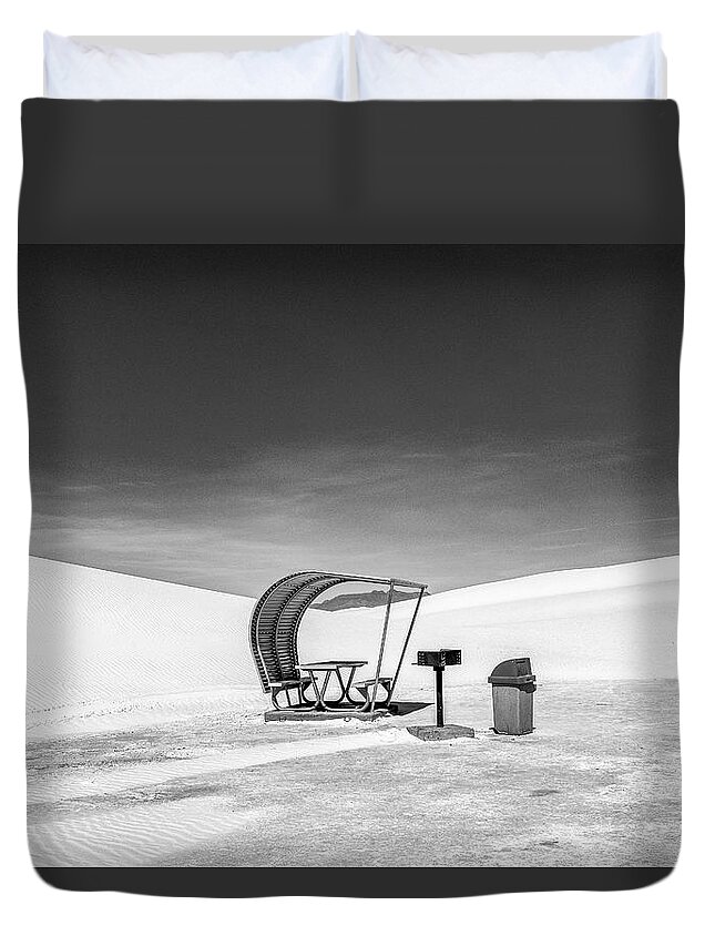 © 2017 Lou Novick All Rights Reserved Duvet Cover featuring the photograph White Sands National Monument #8 by Lou Novick