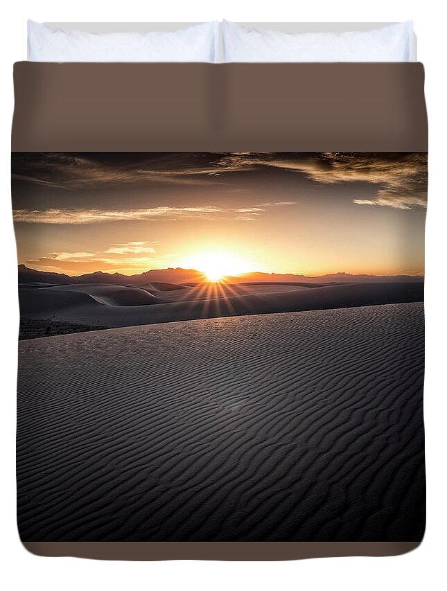  Duvet Cover featuring the photograph White Sands National Monument by Dean Ginther