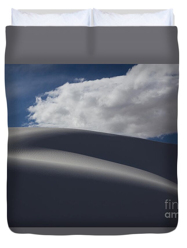 Desert Photography Duvet Cover featuring the photograph White Sands National Monument by Keith Kapple