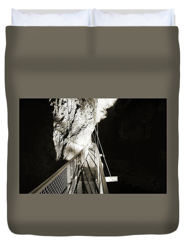 City Duvet Cover featuring the photograph Whitewater Walk by Jan W Faul