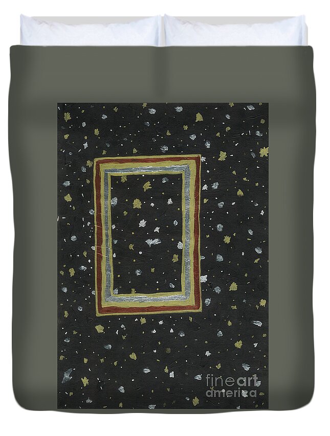 Wide Open Space Duvet Cover featuring the mixed media Wide Open Space by Curtis Sikes