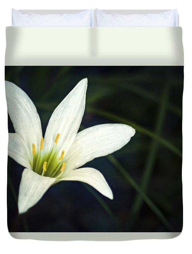 Lily Duvet Cover featuring the photograph Wild Lily by Carolyn Marshall
