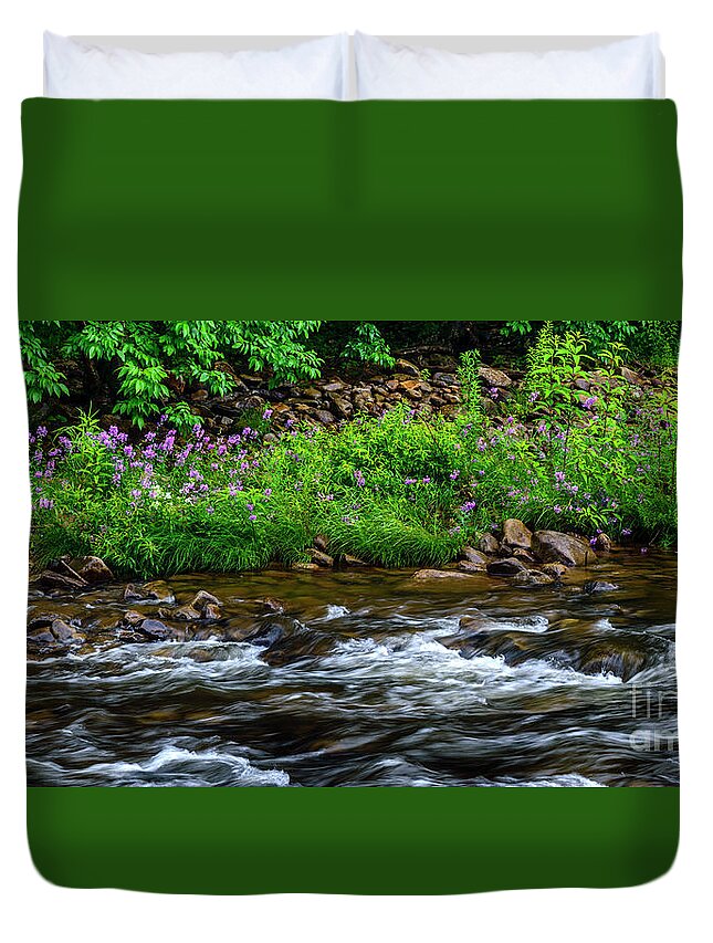 Williams River Duvet Cover featuring the photograph Wild Sweet Williams River by Thomas R Fletcher