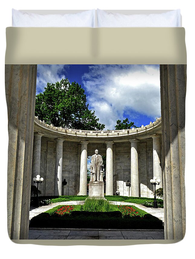 25th President Duvet Cover featuring the photograph William McKinley Memorial 002 by George Bostian