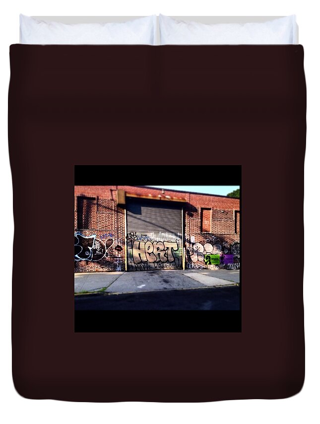 Picture Duvet Cover featuring the photograph Williamsburg Street Art.. #pic #pics by Michelle Rogers