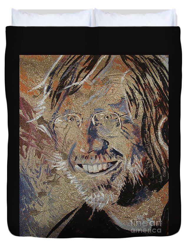 Trey Duvet Cover featuring the painting Wilson by Stuart Engel