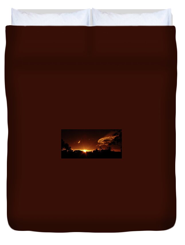 Window In The Sky Duvet Cover featuring the photograph Window In The Sky by Evelyn Tambour