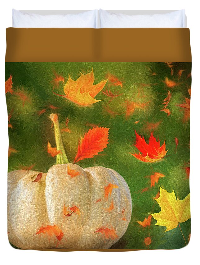 Autumn Duvet Cover featuring the photograph Winds of Autumn by Cathy Kovarik