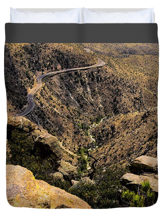 Arizona Duvet Cover featuring the photograph Windy Point No.9 by Mark Myhaver