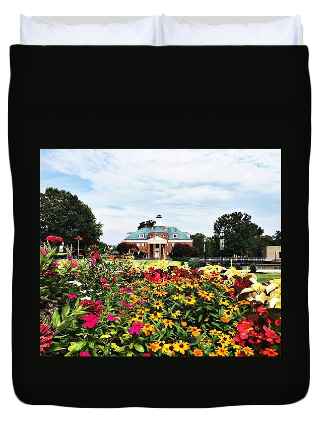  Duvet Cover featuring the photograph Wingate University by Taylynn Hunt