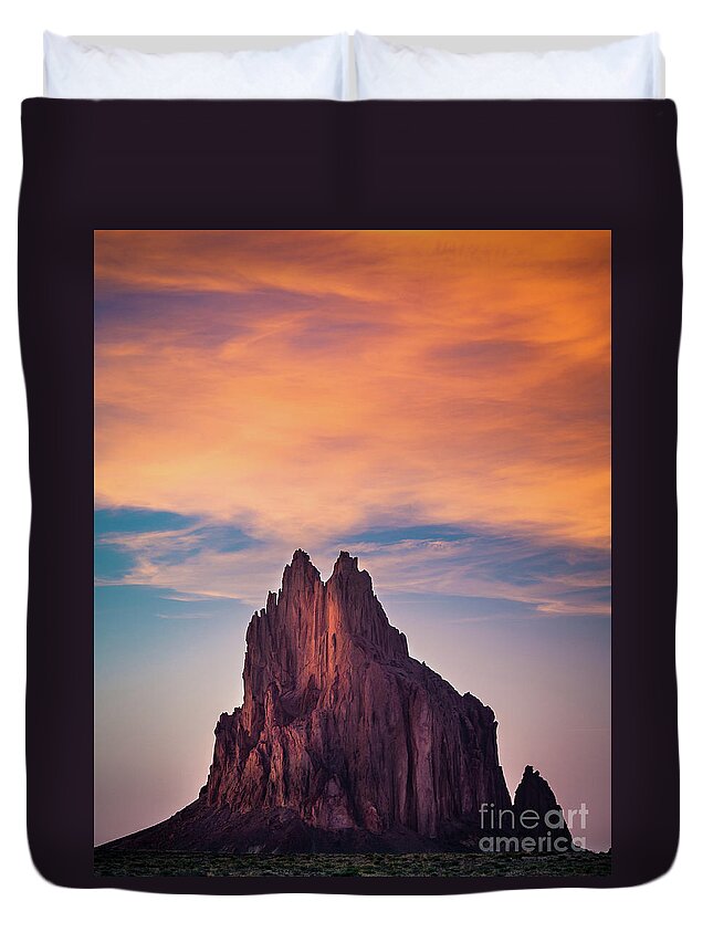 America Duvet Cover featuring the photograph Winged Rock by Inge Johnsson