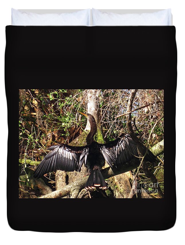Bird Duvet Cover featuring the photograph Wings Of Beauty by D Hackett