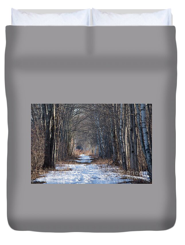 Snow Duvet Cover featuring the photograph Winter Bliss by Les Greenwood