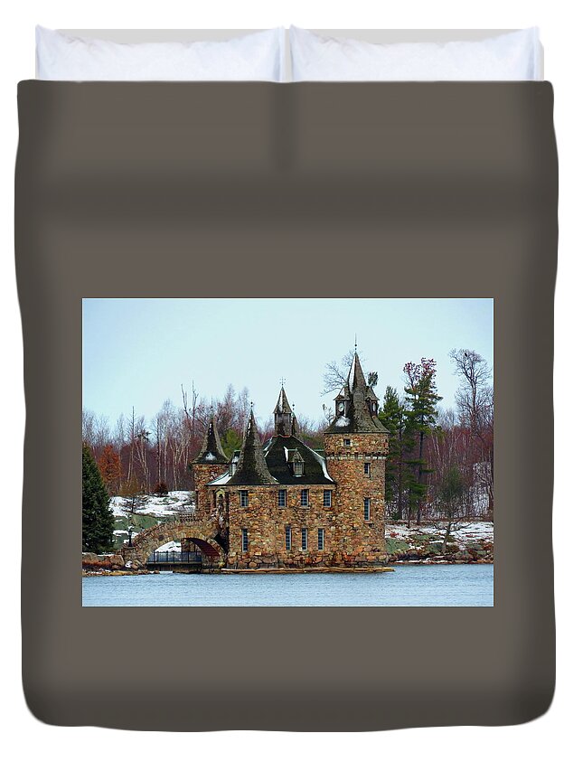 Boldt Castle Duvet Cover featuring the photograph Winter Calm by Dennis McCarthy