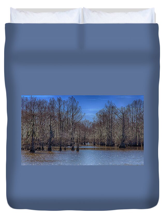 Blue Duvet Cover featuring the photograph Winter Colors by Jim Cook