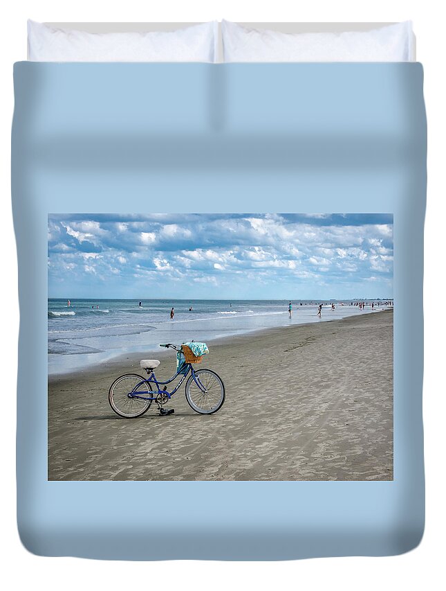 Daytona Beach Duvet Cover featuring the photograph Winter in Florida by Jaime Mercado