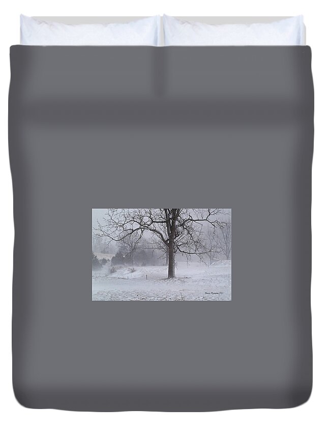 Walnut Duvet Cover featuring the photograph Winter Walnut by Denise Romano