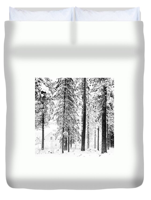  Duvet Cover featuring the photograph Winter Wonderland by Aleck Cartwright