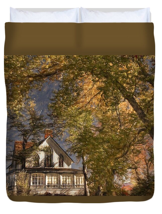 Winters Ranch Duvet Cover featuring the photograph Winters Ranch 2 by Donna Kennedy