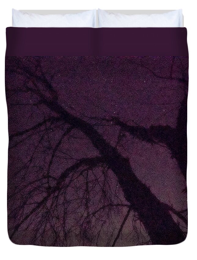 Halloween Duvet Cover featuring the photograph Witch Tree by Derek Dean