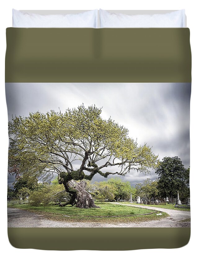 Charleston Duvet Cover featuring the photograph Withstanding Time by Robert Fawcett