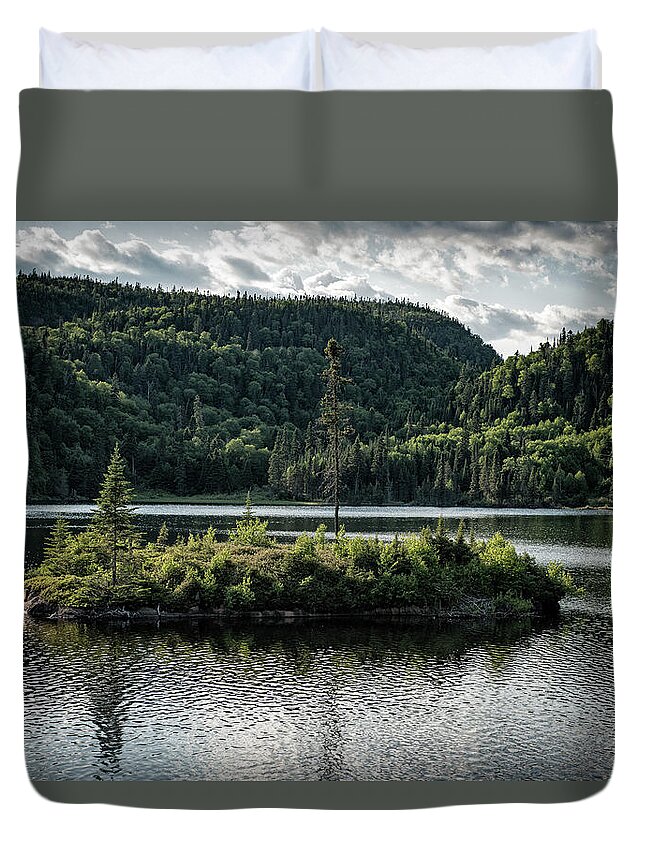  Landscape Duvet Cover featuring the photograph Wolf Camp by Doug Gibbons