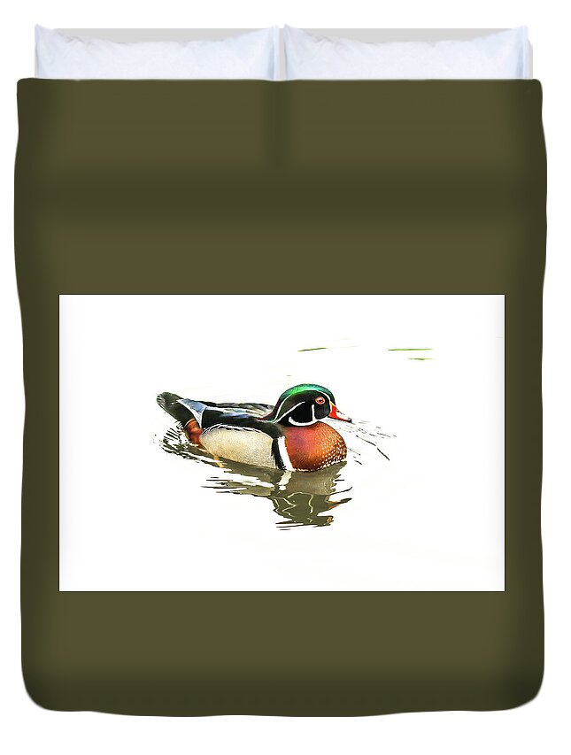 Nature Duvet Cover featuring the photograph Woody by Tom and Pat Cory