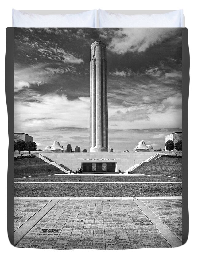 War Duvet Cover featuring the photograph World War I Memorial and Museum by George Taylor