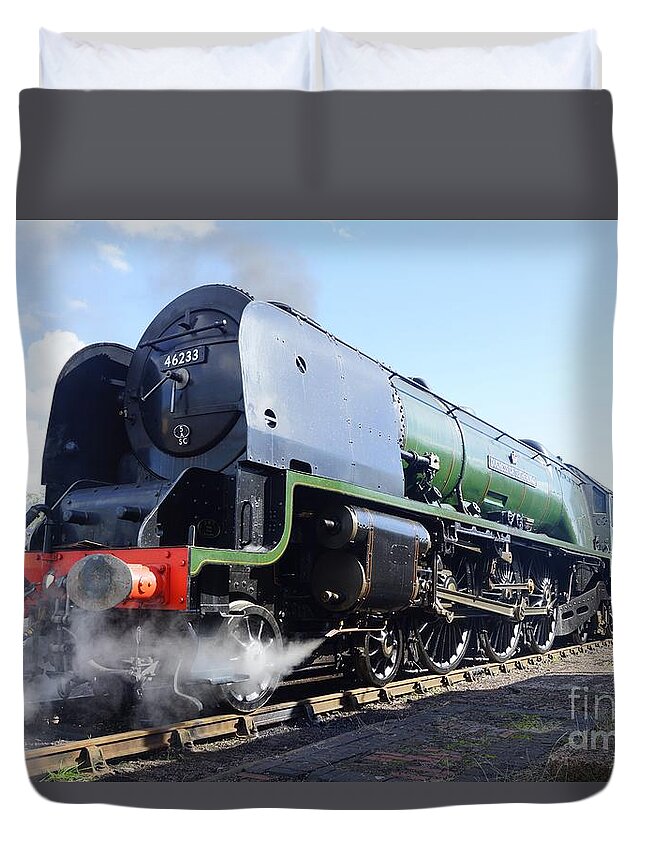 Steam Duvet Cover featuring the photograph Worm's Eye View by David Birchall