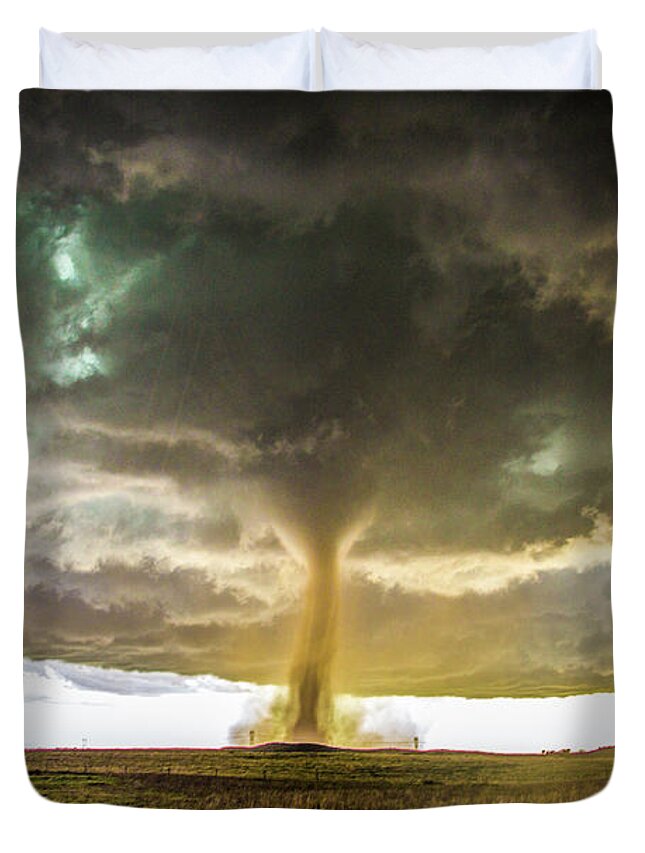 Nebraskasc Duvet Cover featuring the photograph Wray Colorado Tornado 070 by NebraskaSC